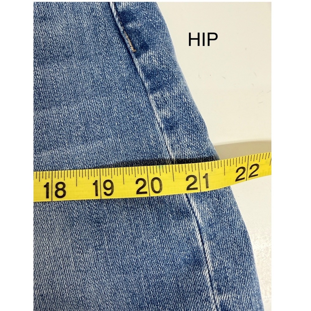 Flying Monkey Barrel Fit Jeans Womens 30 Blue High Rise cuffed Cropped F6199 - Picture 12 of 15